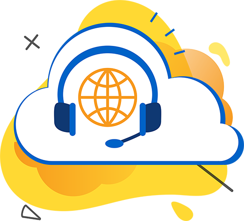 Voice Telecommunications and Cloud Services Icon
