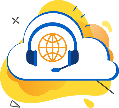 Voice Telecommunications and Cloud Services Icon